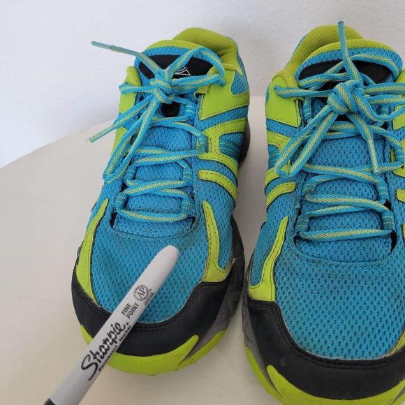 Columbia Men's Montrail Trail Running Shoes Blue & Green Size 9 - Picture 4 of 10